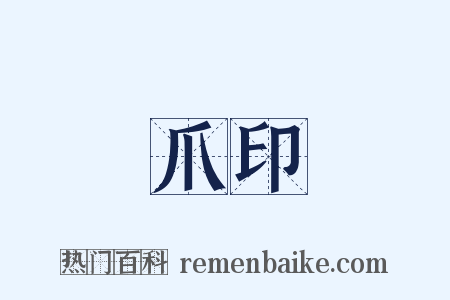 爪印是什么意思的图片